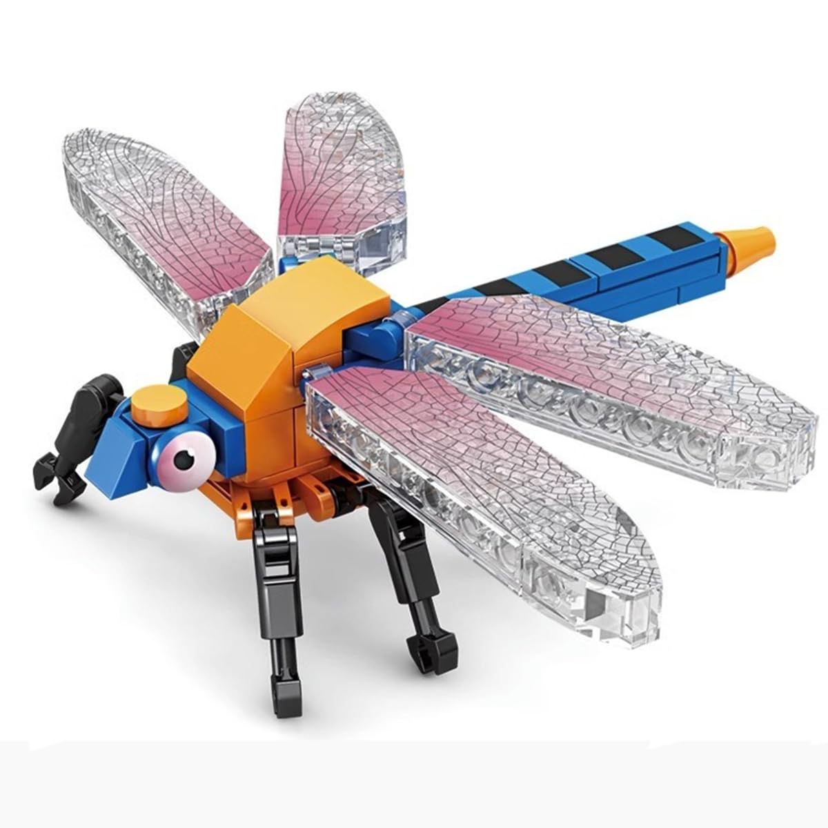 YNTOXIN Insect Building Block Toy Set Mantis,Butterfly, Beetle, Dragonfly, Bee, Snail, Nature Decoration, Adult Boys Girls toys Dragonfly 80040-5 98PCS