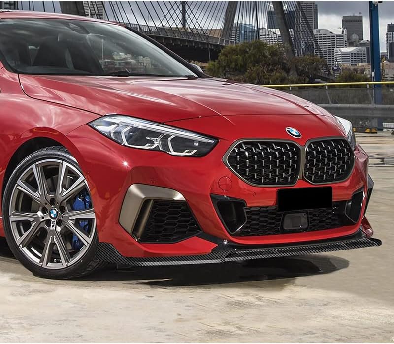 3PCS Front Bumper Lip Kit compatible with 2020-2024 BMW 2-Series F44 Gran Coupe, M-Sport Style Splitter Trim Protection Spoiler, Air-Dam-Chin-Diffuser (Carbon Look)