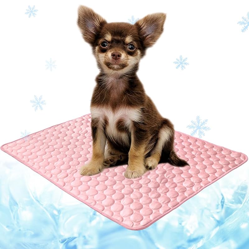 Tapete refrescante para cães NXDZI em tecido respirável e resistente à água, 71 x 56 cm, B-Pink-1 Pc