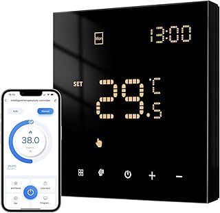 AVATTO Thermostat for Water Underfloor Heating and Gas Boiler, Smart WiFi Thermostat Programmable Room Thermostat Supports…