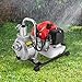 Benzin Wasserpumpe 2-Takt Gartenpumpe Motorpumpe 1 Zoll 43cc Gartenrasenbewässerung,für Bewässern und Besprühen Gemüsegärten, Blumenanbau-Obstgärten