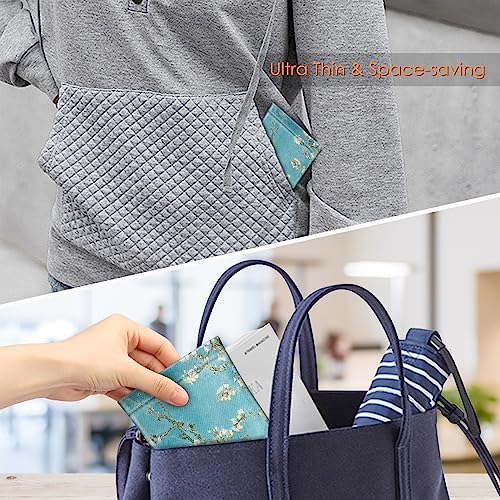 Image of FINTIE Soft Eyeglasses Case with Cleaning Cloth, Portable Squeeze Top Vegan Leather Glasses Pouch, Sunglasses Eyewear Bag