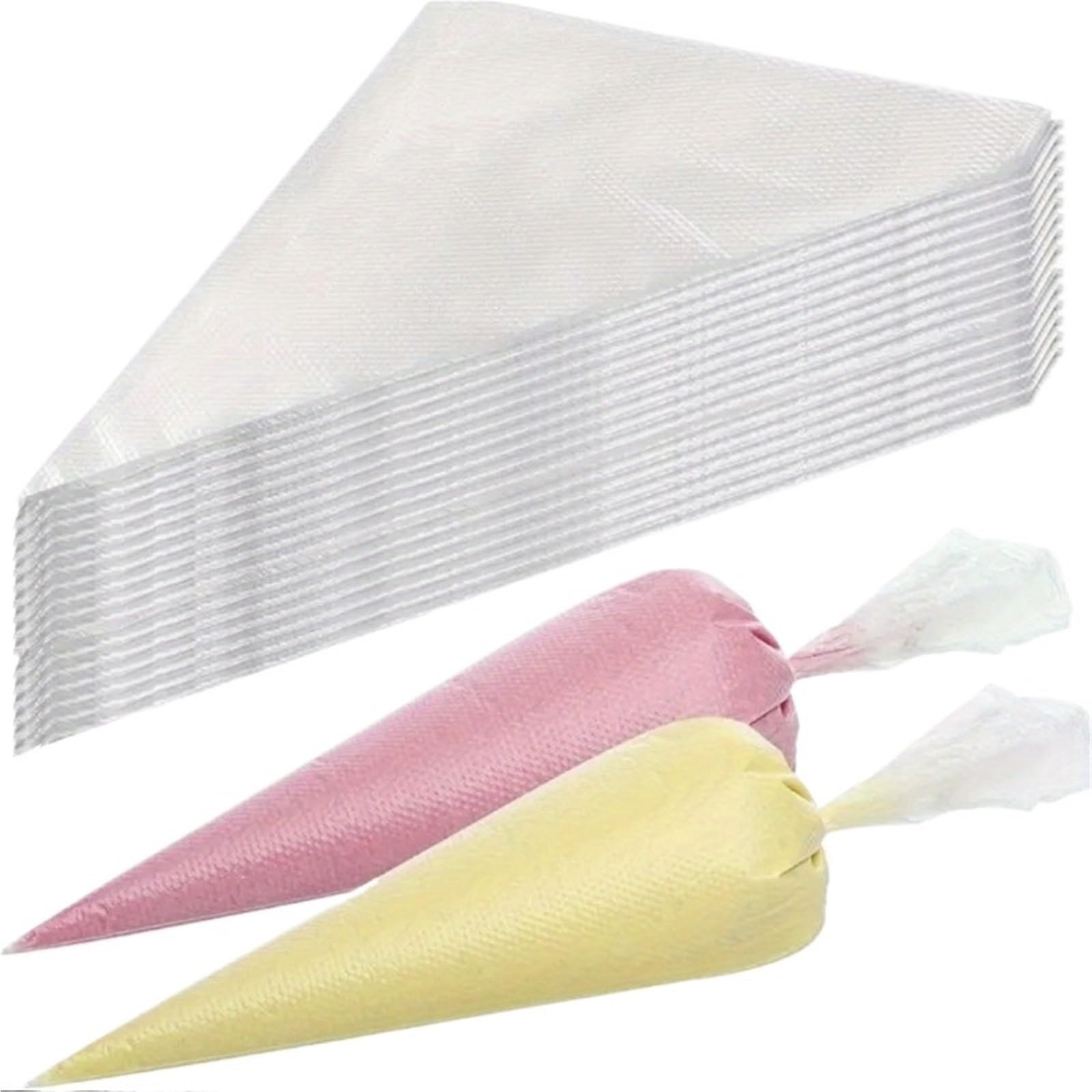 Spritzbeutel, Spritzbeutel, 300 Stück, verdickte Kuchendekoration, Zuckerguss, Cake Pop, transparent