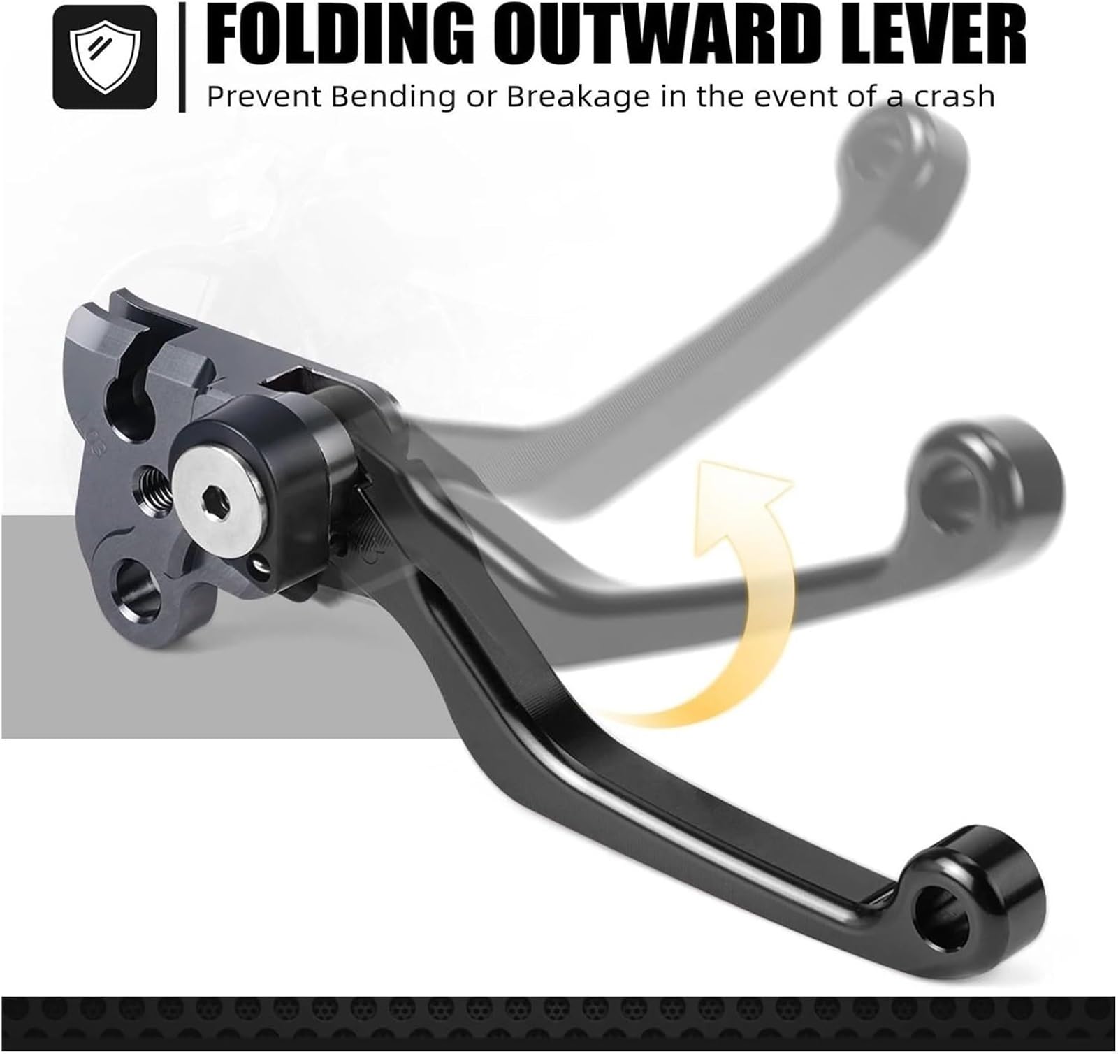 Motorrad-Kupplungshebel Motorrad Bremse Kupplung Hebel Für CRF150F Für CRF230F CRF 150F 230F 2003-2009 2012-2016(Schwarz)