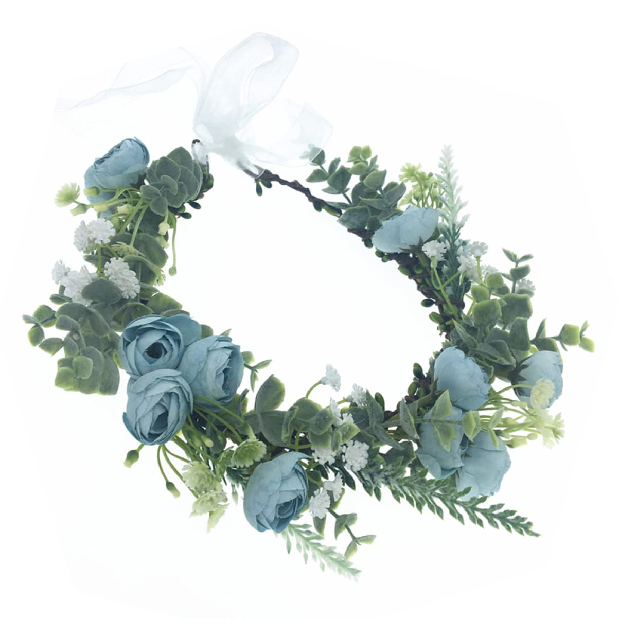 LALAFINA 3stücke Blumen Haarreif Für Braut Handgefertigter Haarschmuck Für Hochzeiten Und Feiern Leicht Und Komfortabel Für Fotoshootings Und Besondere Anlässe Blau