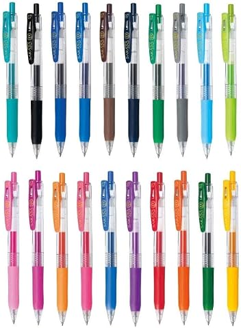 Zebra Sarasa PVC Clip Jel Kalem 0.7 mm, 20Li
