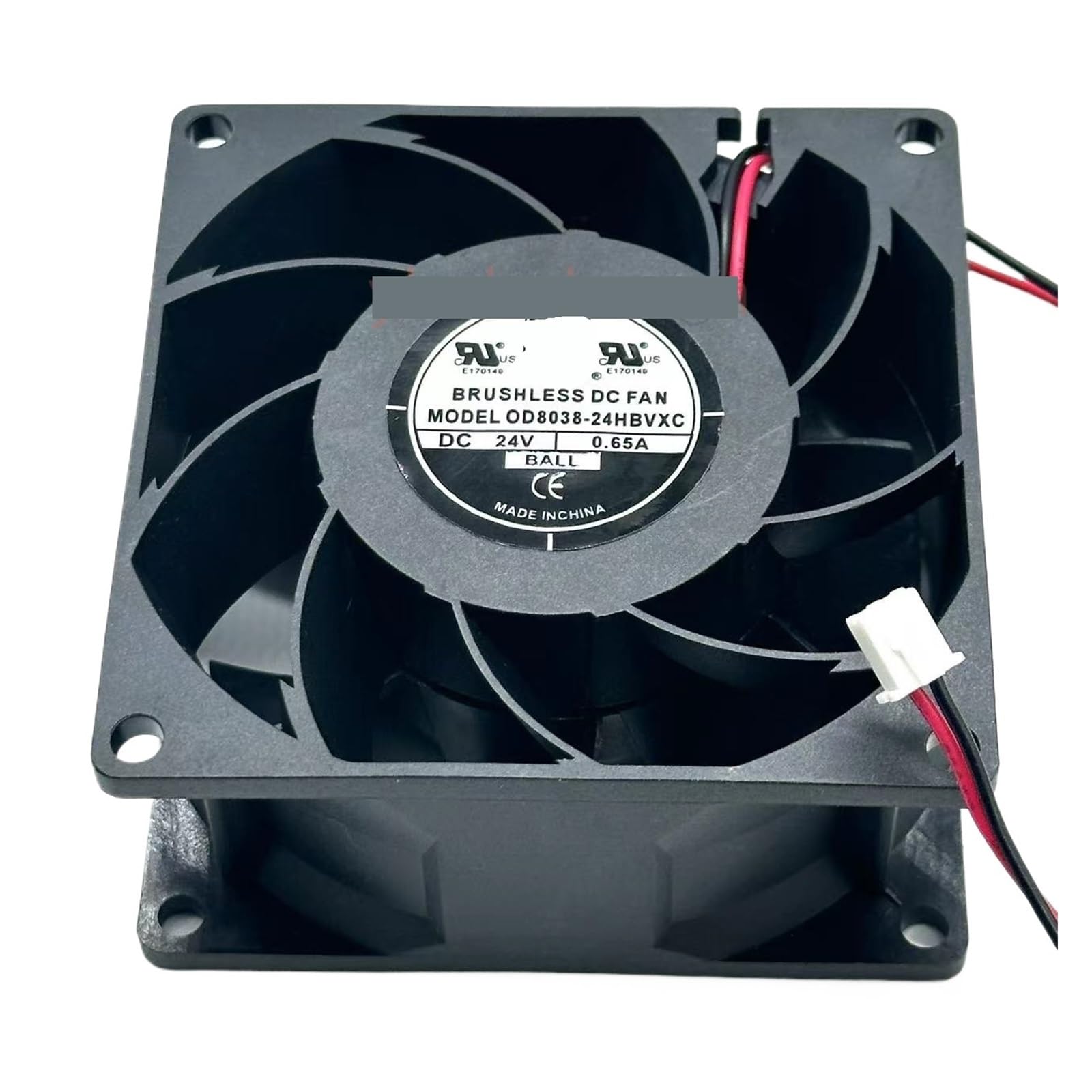 Fcarumiqp One Color Od8038-24Hbvxc Dc 24V 0.65A 80X80x38mm 2-Wire Server Cooling Fan