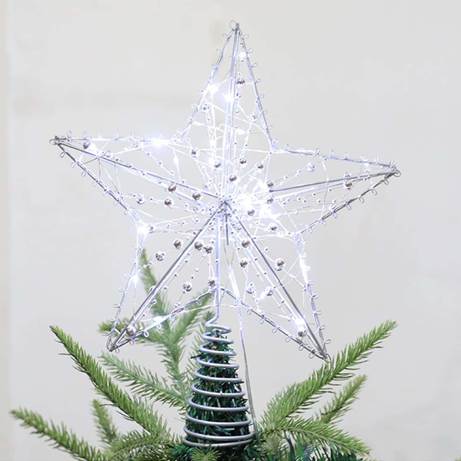 Amazon.co.jp: クリスマス ツリートップ 幸運 星 ツリートップスター