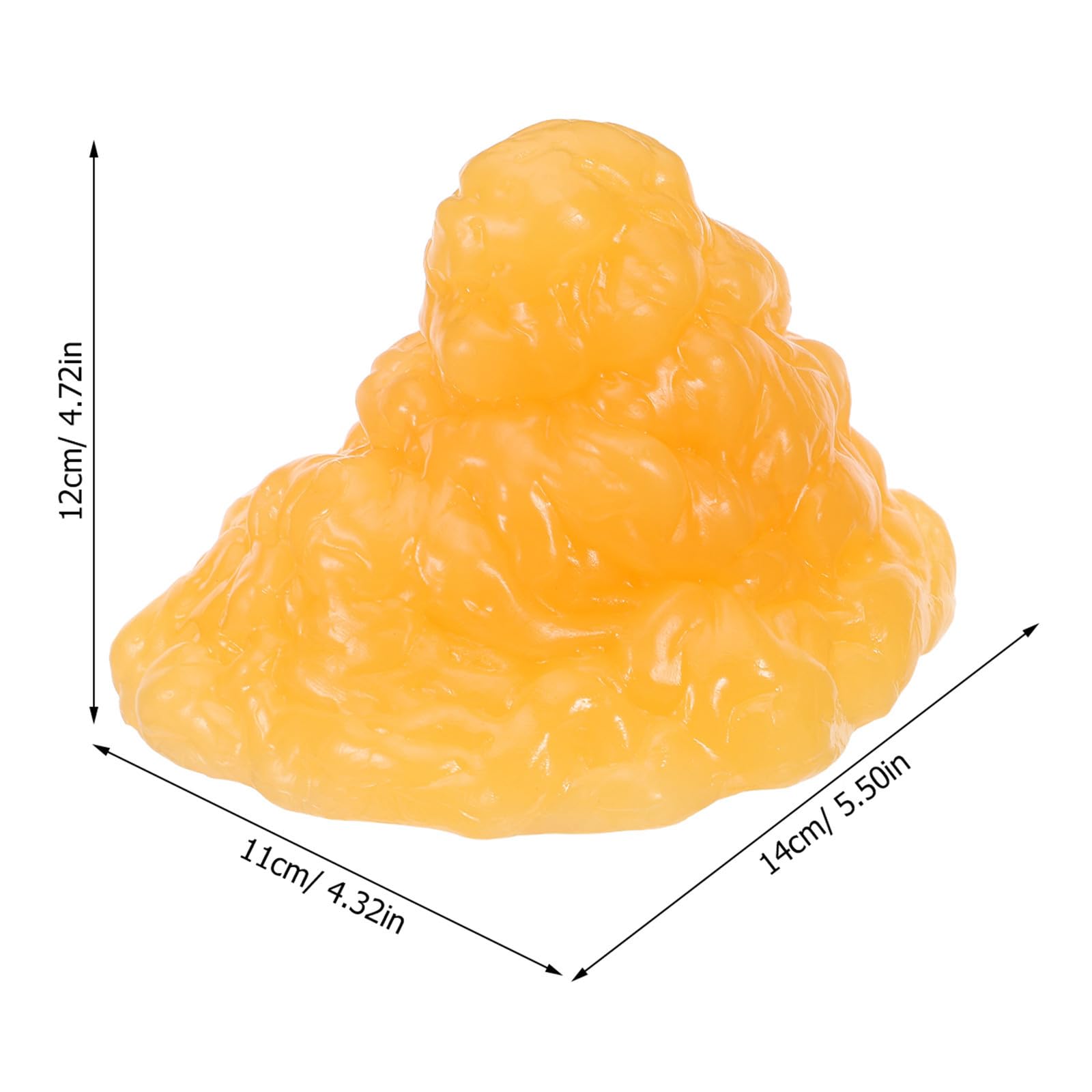 2 Piezas Figura de Tejido Graso Humano Tpe Amarillo para Anatomía