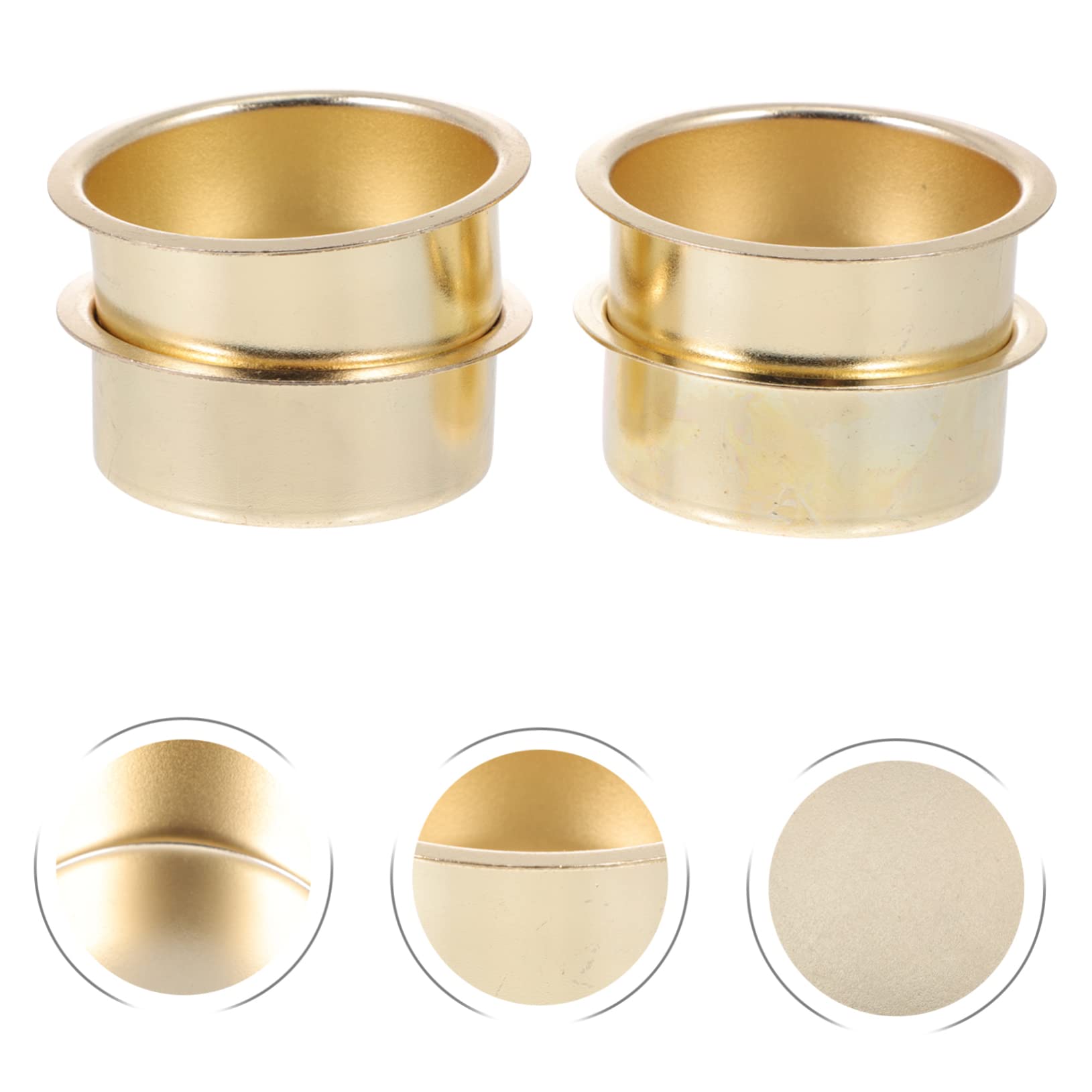 TOPBATHY 32 STK Kerzenbecher aus Metall Stumpenkerzen Spitzkerze Haushaltskerzenhalter Mini-Kerzen Ju Zinn Halloween Party Halloween Dekoration Partyschmuck kreative kerzenversorgung Eisen