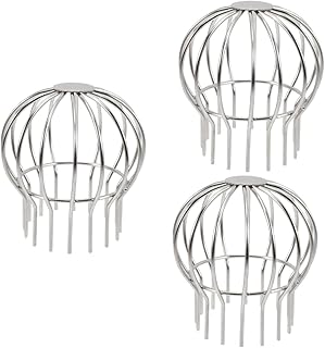 Uonlytech 3 Peças De Rede De Drenagem De Telhado Filtro De Filtro De Telhado Extensor De Calha Protetores De Detritos Cobertura De Calha Decorativa Tampa De Drenagem De Calha Tubo De