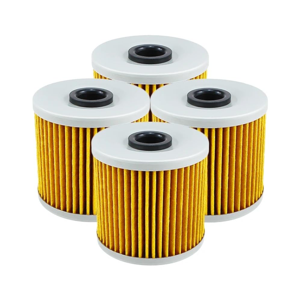 2/4/6 Uds filtro de aceite for KL250 KL600 KL650 650 KLR250 KLR600 KLR650 KLR 650 KLX650 KLX650R(6pcs-yellow)