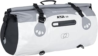 Oxford Aqua T50 - Bolsa impermeable para bicicleta, color blanco y gris