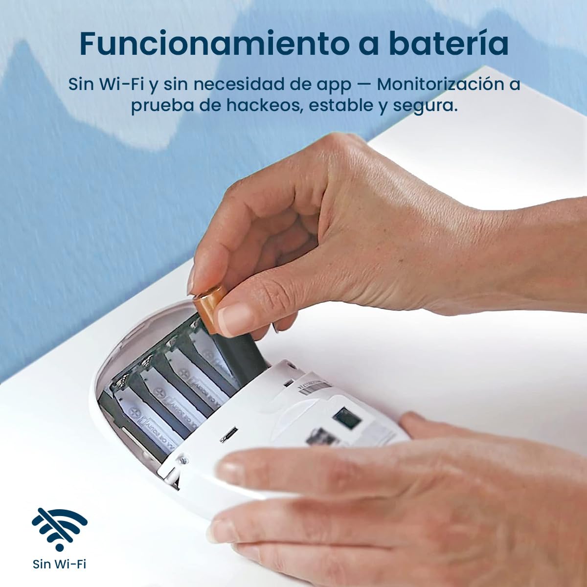 Babysense Monitor para Bebés con Alertas de Respiración en Tiempo Real, Notificaciones de Irregularidad, Certificación Médica Monitor sin Contacto, Cobertura Completa con 2 Sensores