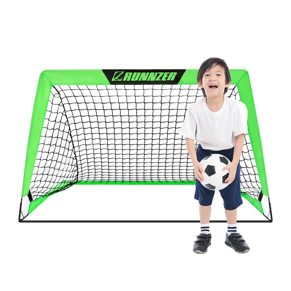 RUNNZER サッカー ゴール ネット 2個セット子供用おりたたみトレーニング RUNNZER サッカー ゴール ネット 2個セット子供用おりたたみ