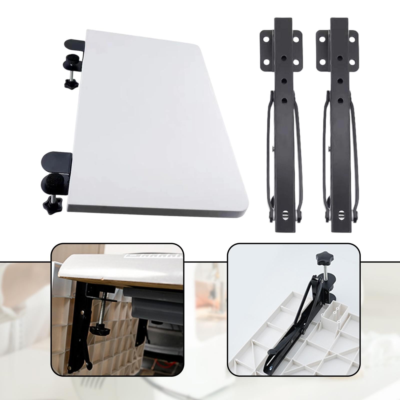 Mesa Extensible para Máquina de Coser, Tablero Plegable, Fácil Instalación, Fijación, Placa Extensible Estable, 50 X 30 Cm