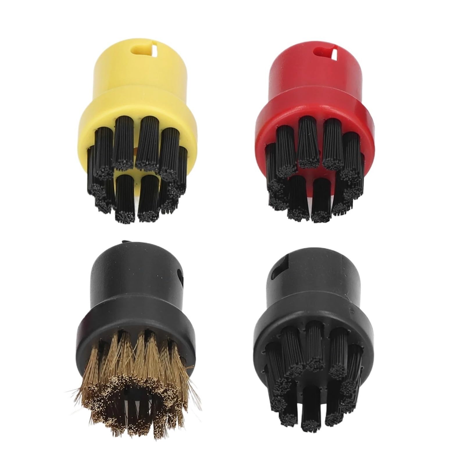 4pcs Round Small Brush Head Steam Cleaner Brushes for Karcher SC1 SC2 SC3 SC4 SC5 SC7