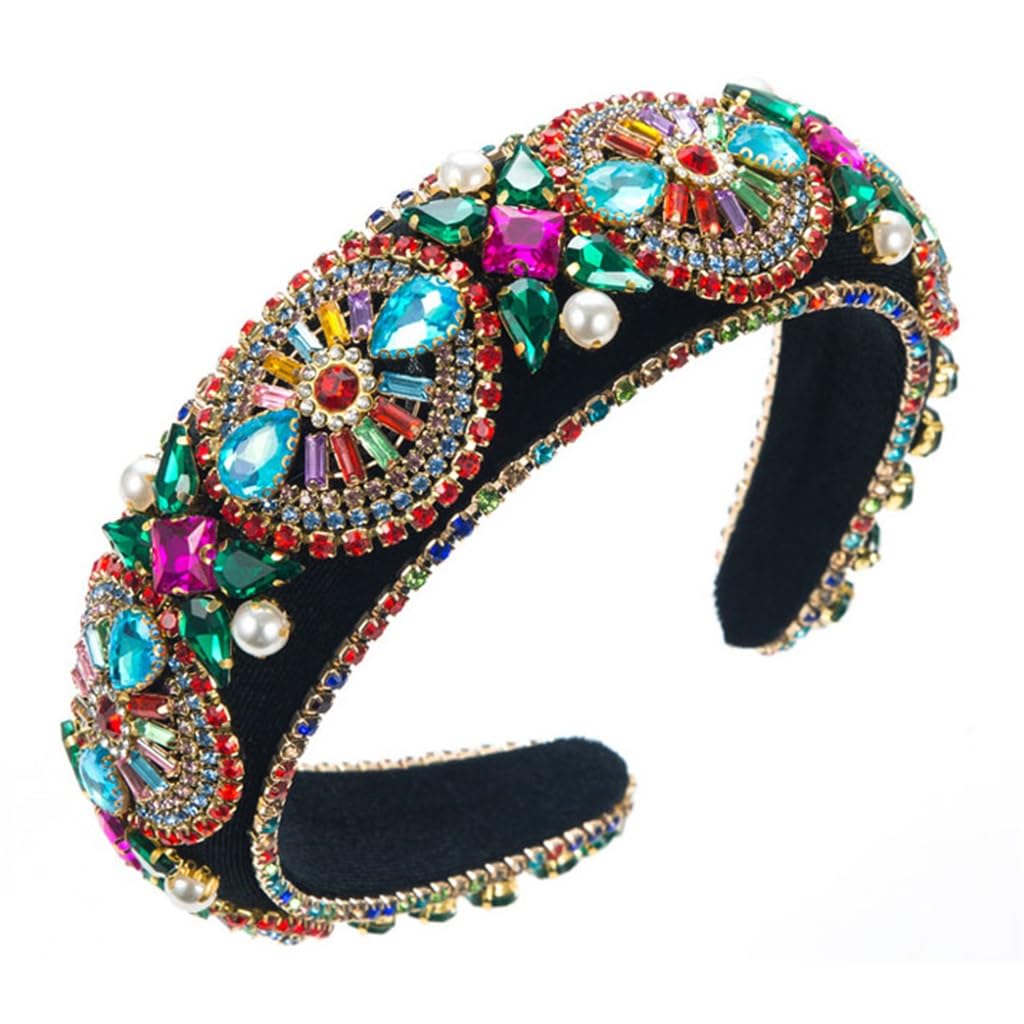 Bandes de cheveux baroques robustes diamant accessoires for cheveux brodés D JFDBGU
