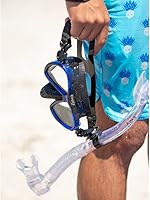 Vista 6 de EVO Abaco - Máscara de buceo, falda y correa de silicona suave, lentes de vidrio templado y nariz de fácil agarre, buceo, esnórquel, apnea - Máscara