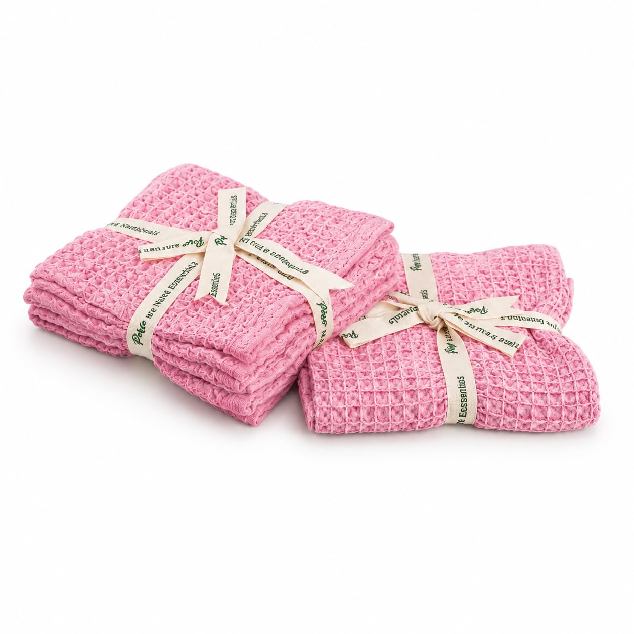 Waffle Weave Everyday Essentials Combo | 100% Cotton Face Towel Set of 3 & Hand Towel | Ultra Soft, Quick Dry, Highly Absorbent, Lightweight Bathroom Towels-image-33