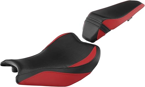 Miniatura 9 de TCT-MOTORPARTS Funda de asiento delantero trasero para conductor y pasajero para Kawasaki Z900 Z 900 2017-2024 (negro #1)