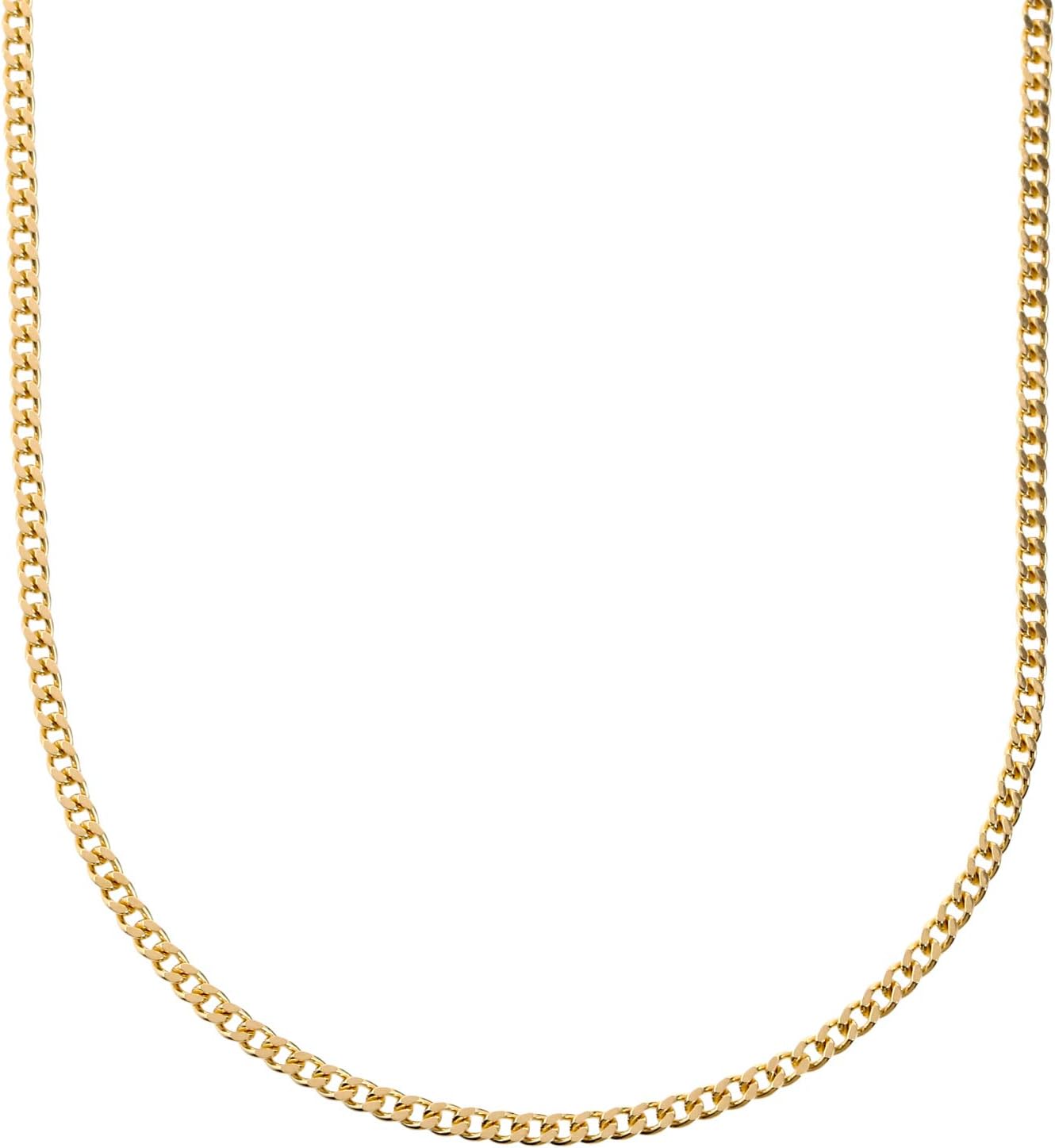 [フェアリーカレット] 18金ネックレス K18 2面喜平チェーン 日本製 検定印 10g 50cm 引き輪