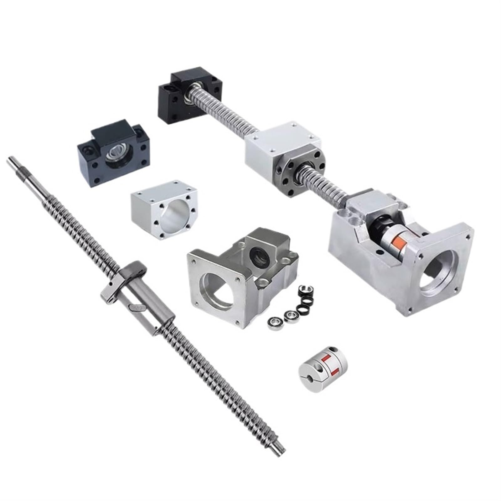 Metal Ball Screw nut end Processing SBR16 Linear Guide SFU1604 Ball Screw BF12+HM12-60 Linear Support Rail 100-1000mm(600mm)