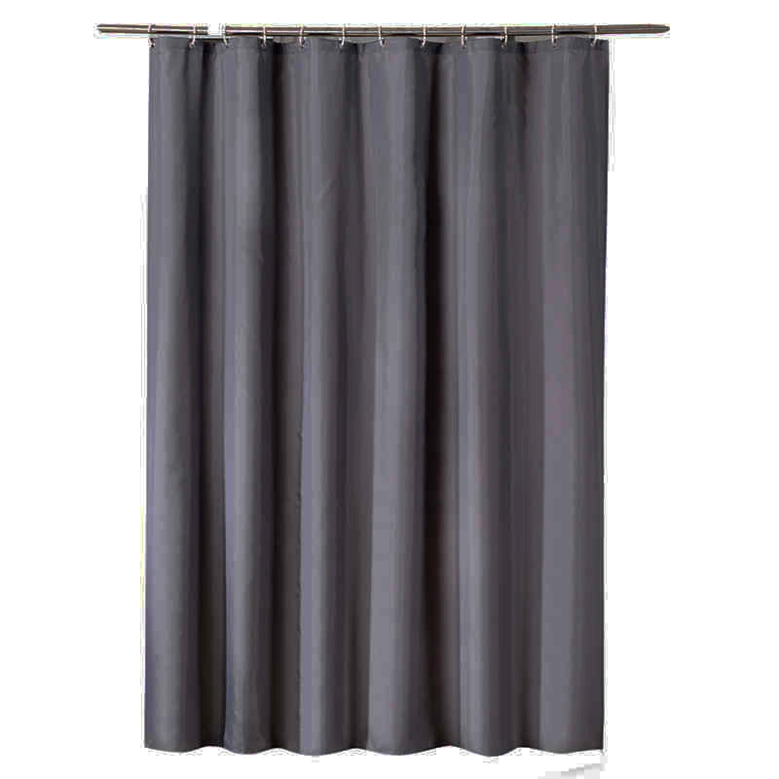 Cortina de ducha moderna impermeable con ganchos, elegante decoración de baño, diseño de ventana transparente, 180 x 200 cm, fácil de instalar y limpiar