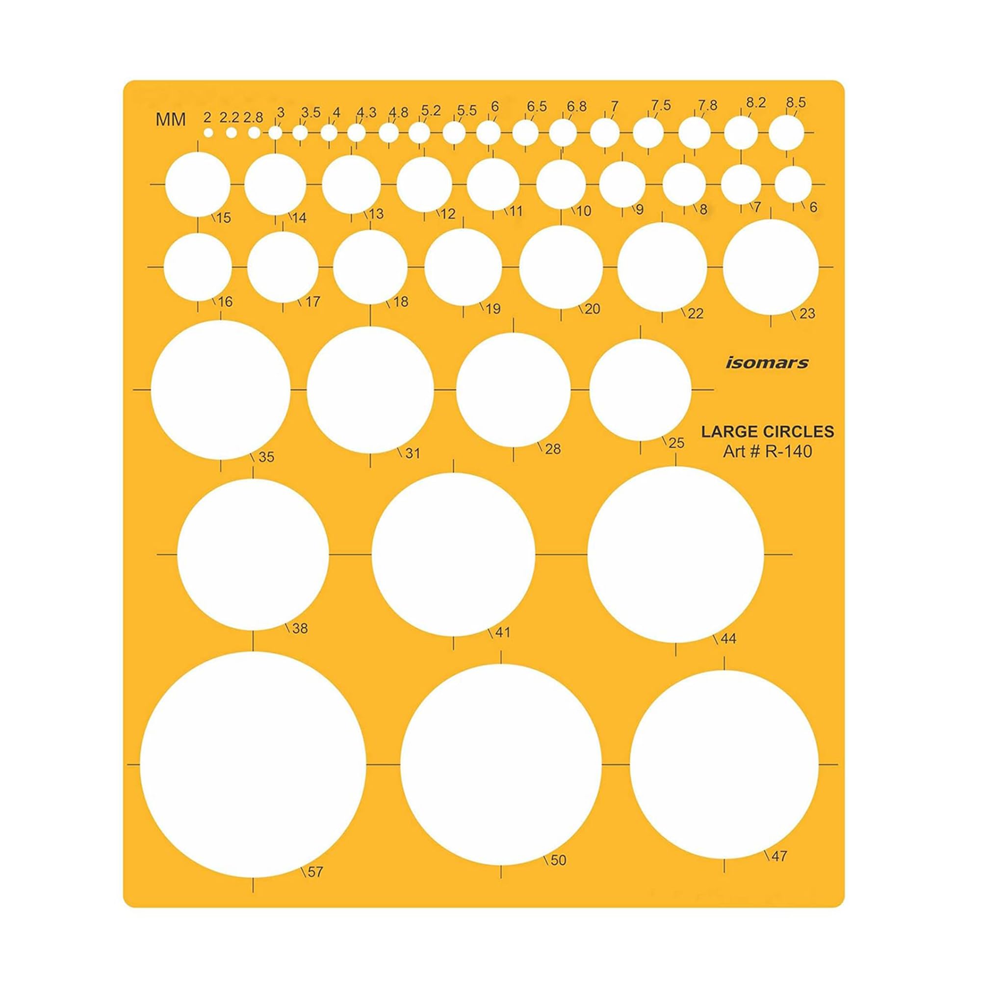 Isomars Large Circle Drawing Drafting Template (Large Circles)-picture-10