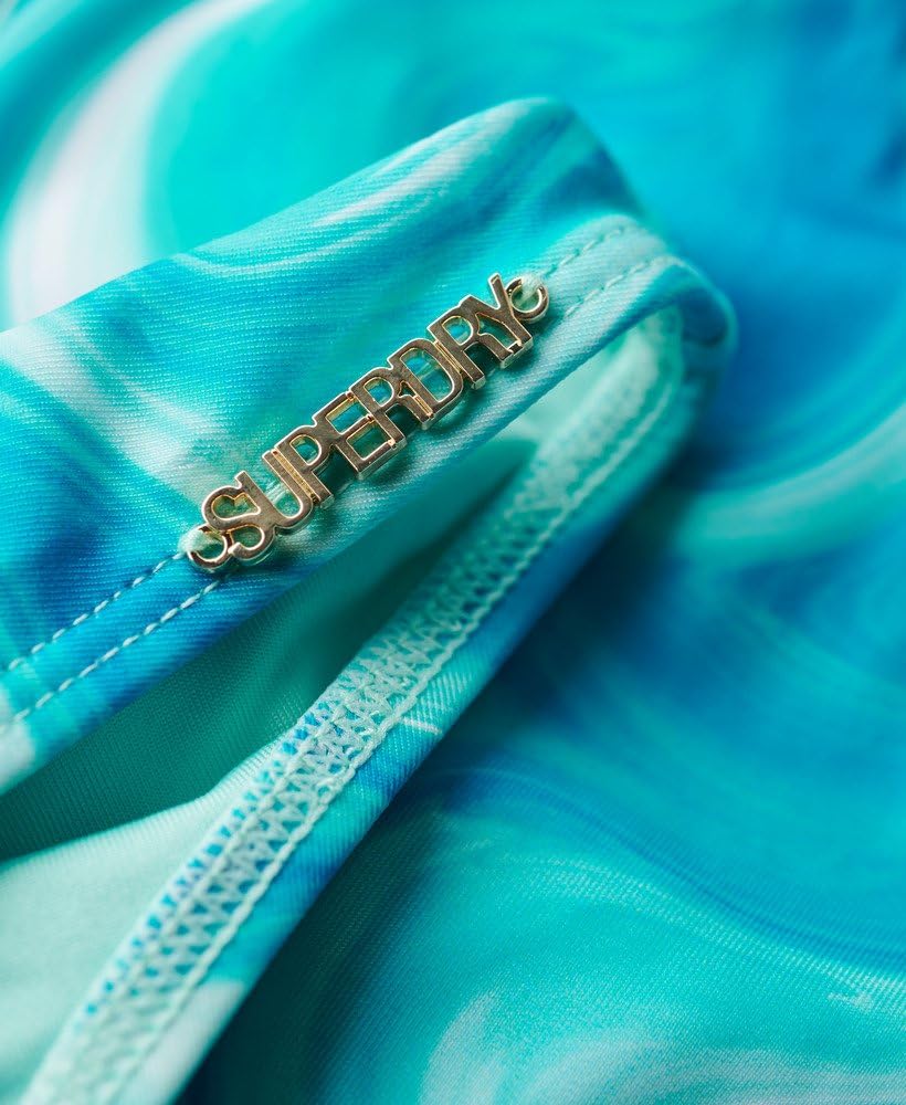 Superdry Damskie wyrafinowane majtki bikini z nadrukiem
