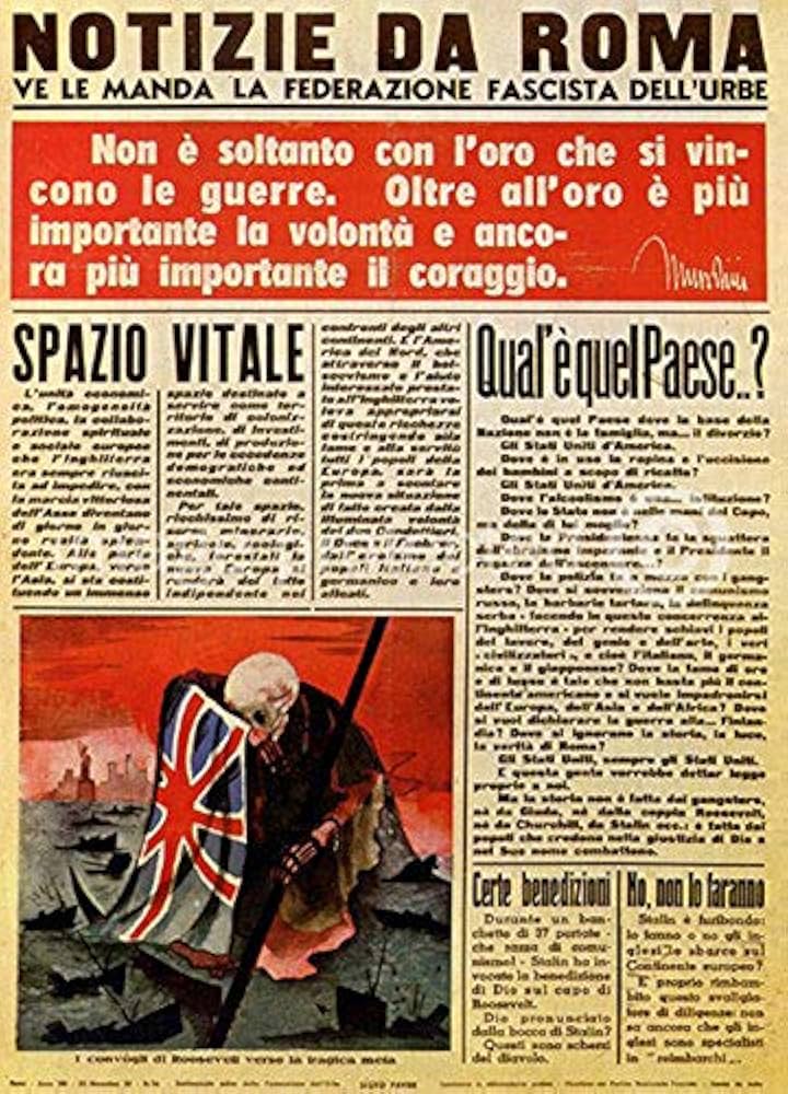 Amazon｜AGS ファシスト 新聞 Notizie da Roma ヴィンテージ