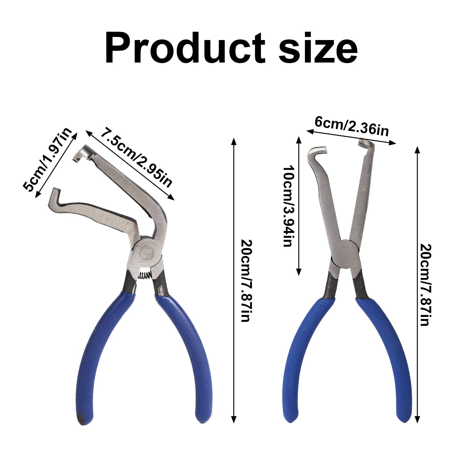 Gosknor 2st Elektrische Trennzange fürs Auto, Electrical Disconnect Pliers Metall Electrical Connector Pliers Kfz-Schlauchtrennwerkzeug für Stecker mit Drucklasche
