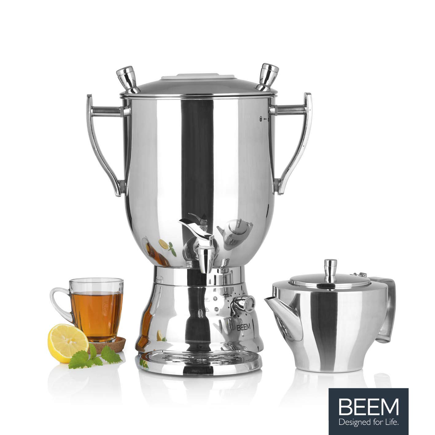 Beem Samovar 7204 3008C 8 litres 2500 W en acier inoxydable/chromé