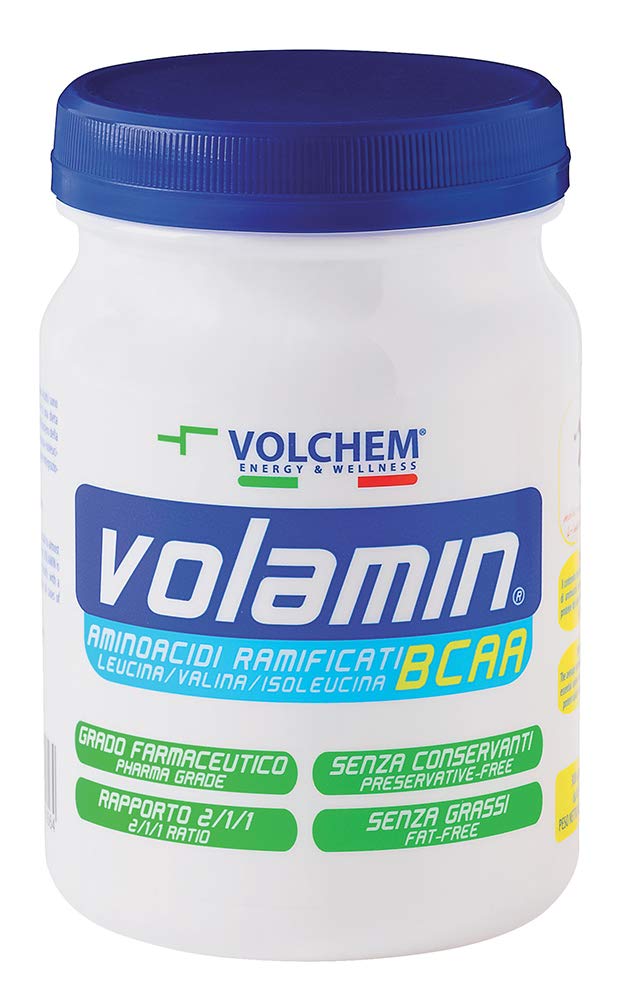 Volchem Volamin Aminoacidi Ramificati BCAA, Integratore Alimentare (250 g, Natural)