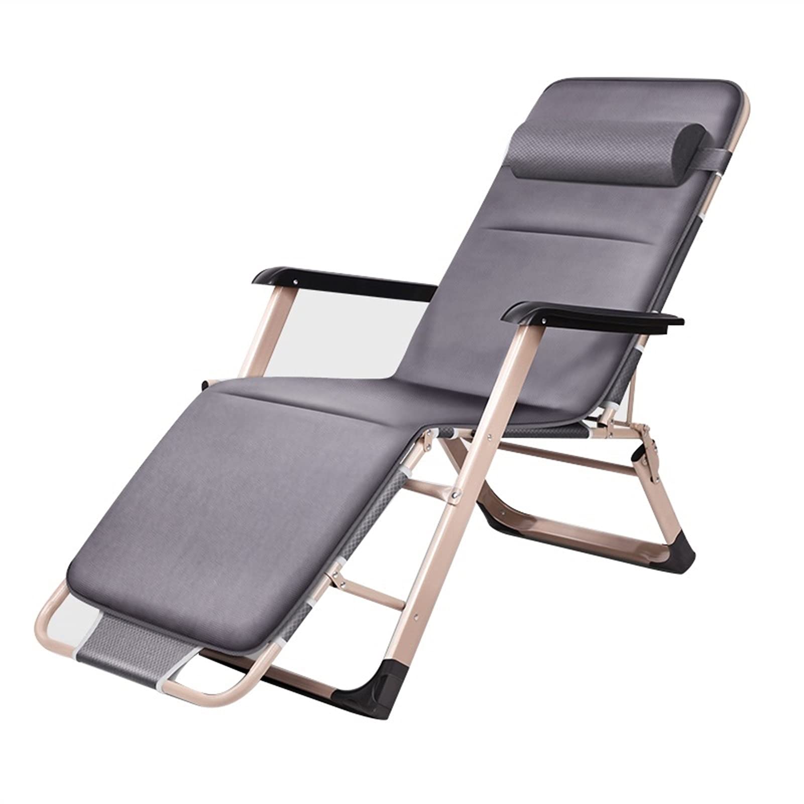 Chaise Longue Pliante d'extérieur pliable en osier robuste pour terrasse et jardin
