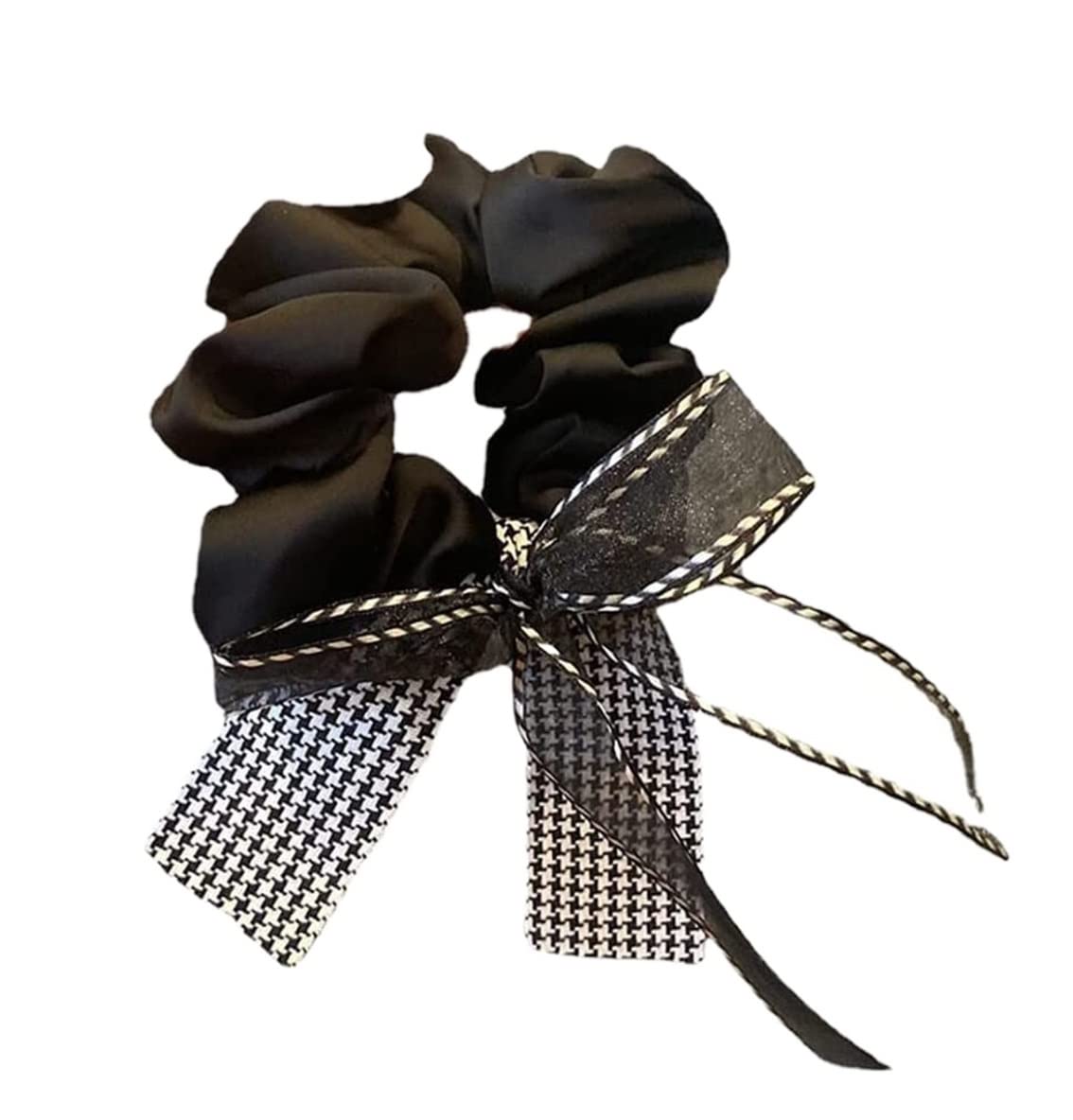 Scrunchies Per Capelli 3pcs Fiocco Di Pizzo Anello Per Capelli Nastro Intestino Crasso Copricapo Elastico Cavallo Francese Elastici Per Coda Di Cavallo