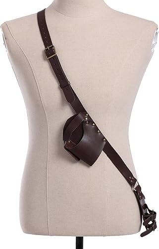 Miniatura 39 de BLESSUME Cinturón medieval de caballero con espada rana funda de estoque, soporte de vaina de estoque, 1 unidad Negro 6