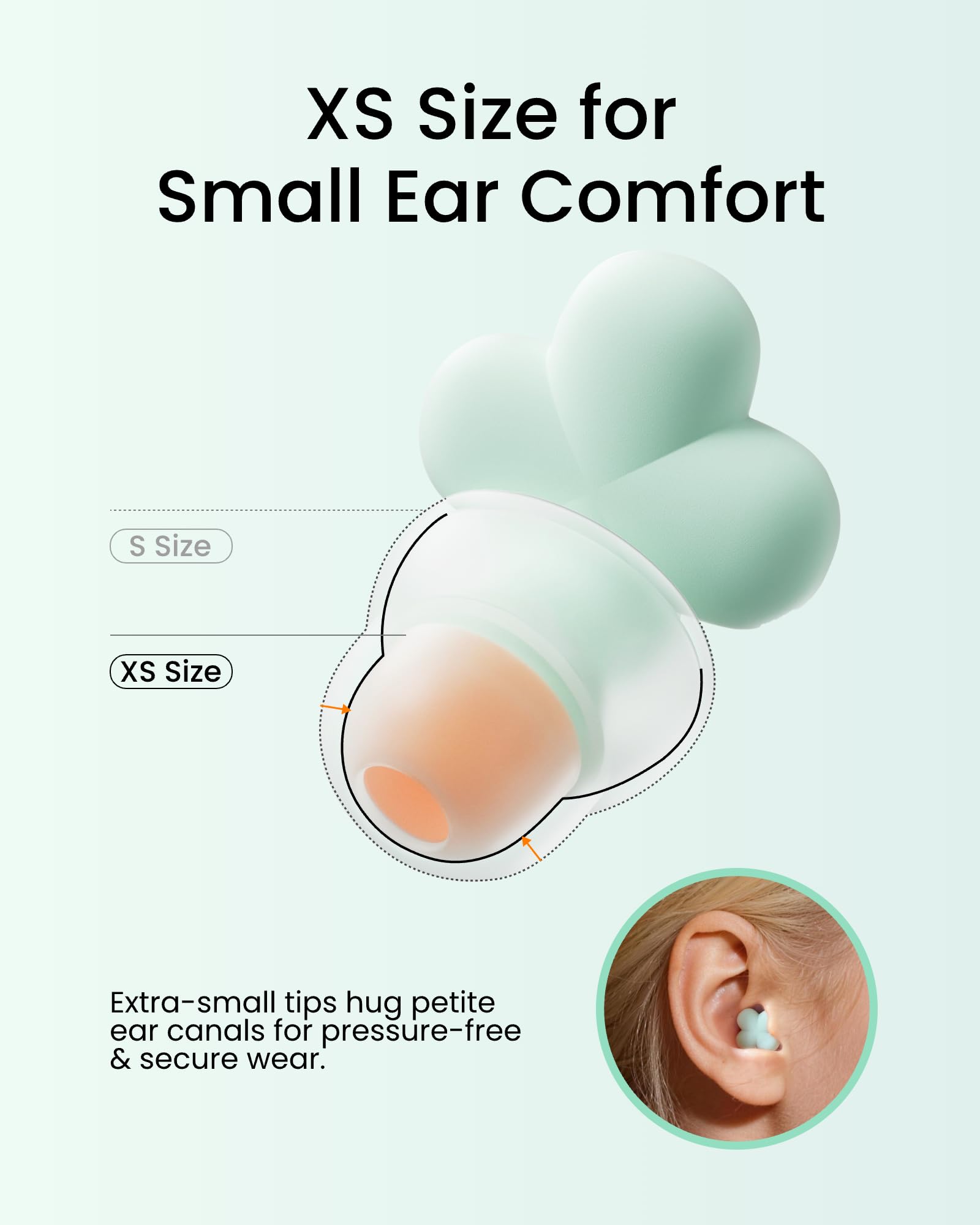 Bouchons d'oreille pour dormir 23 dB ultra confortables (vert herbe)