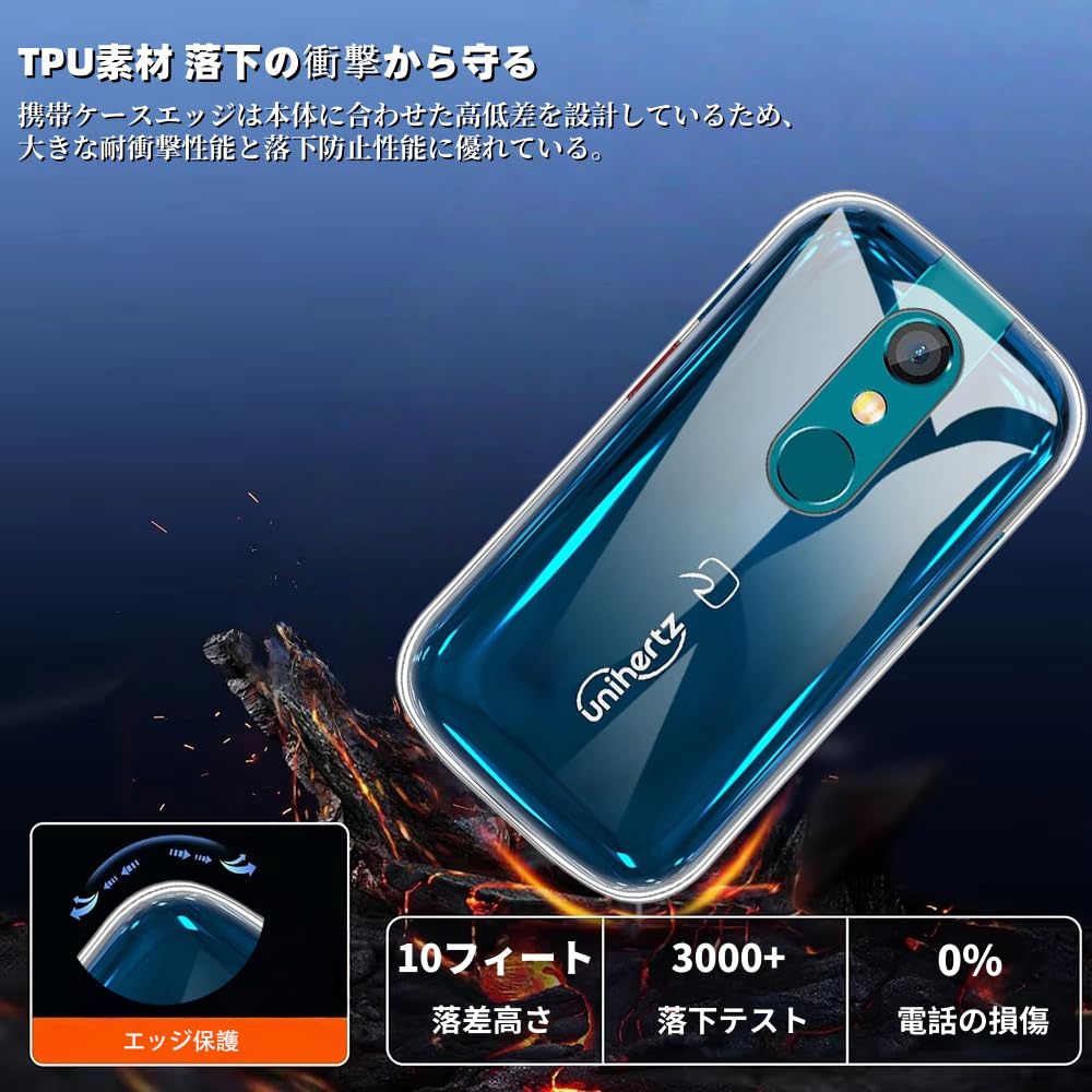 Amazon.co.jp: For Unihertz Jelly 2 ケース クリア 保護カバー
