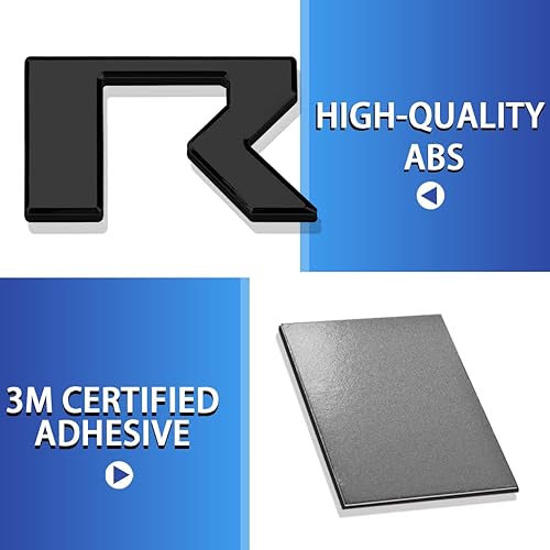 Miniatura 10 de Letras de inserción para portón trasero compatibles con Frontier 2022 2023 3M adhesivo y letras adhesivas 3D en relieve para puerta trasera (bandera