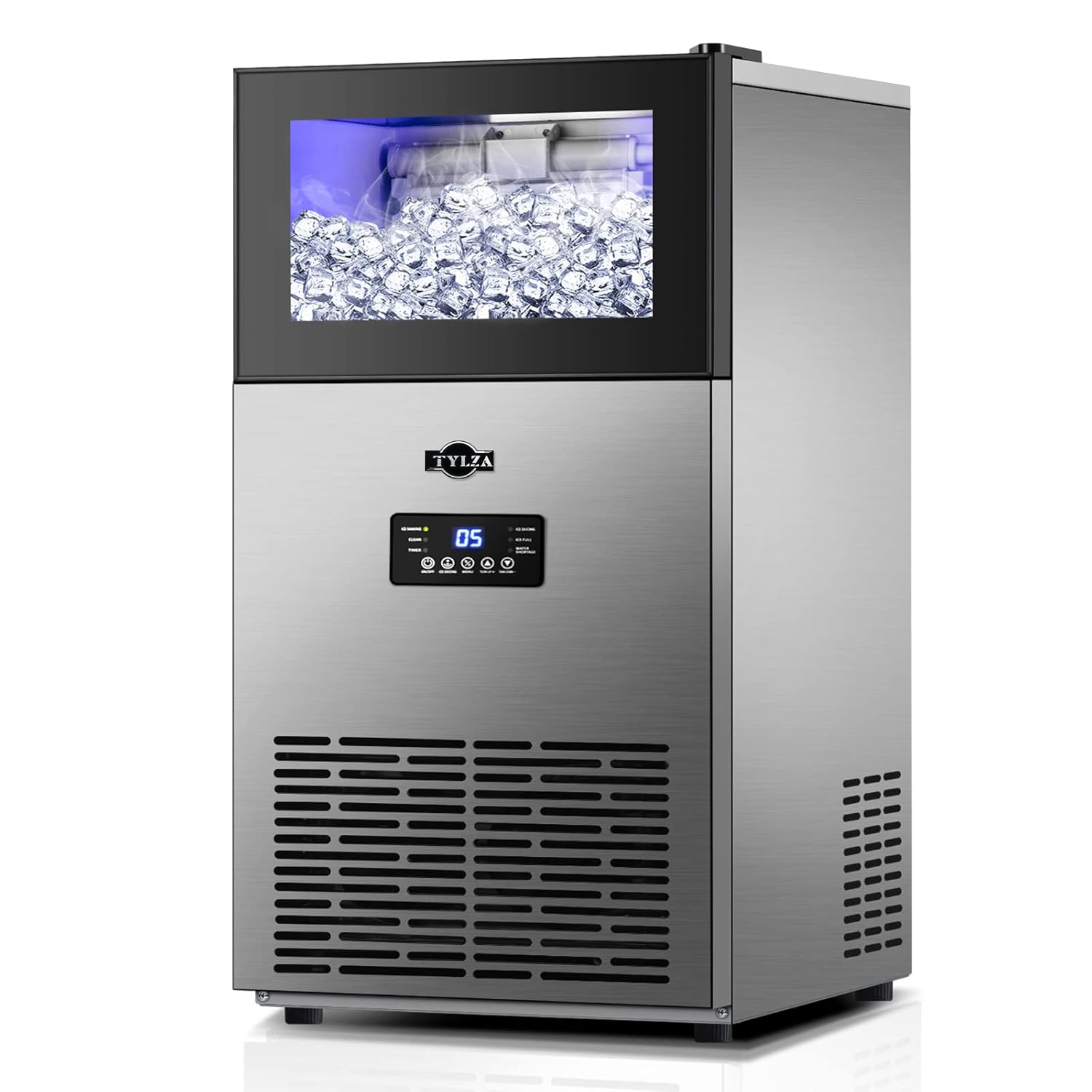 Amazon.com: TYLZA Commercial Ice Maker 160 LBS/24H, 15" Wide Under ...