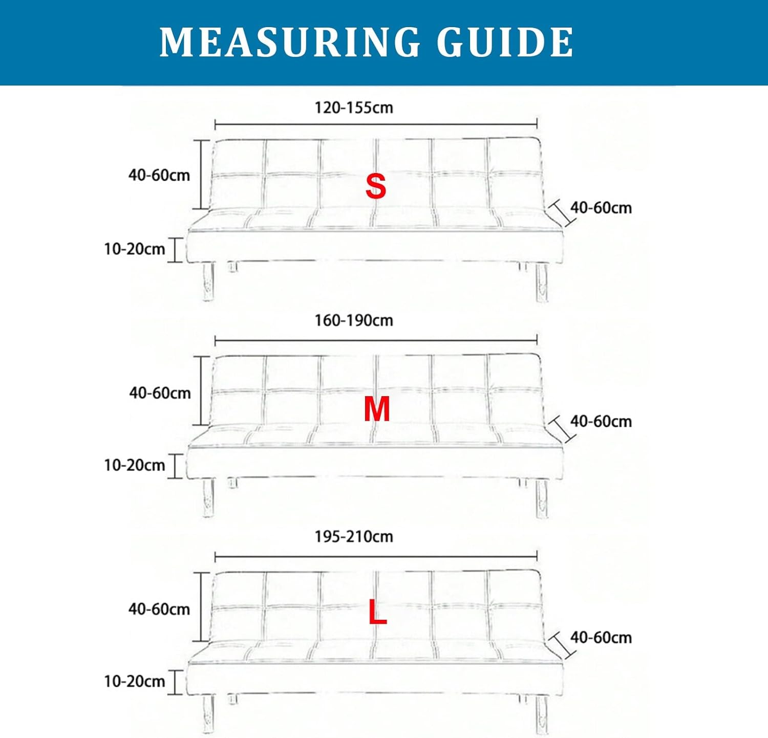 Pet-Friendly Armless Sofa Cover Stretch Futon Covers Full Size Folding Futon Sofa Bed Slipcover for Living Bed Room White Small