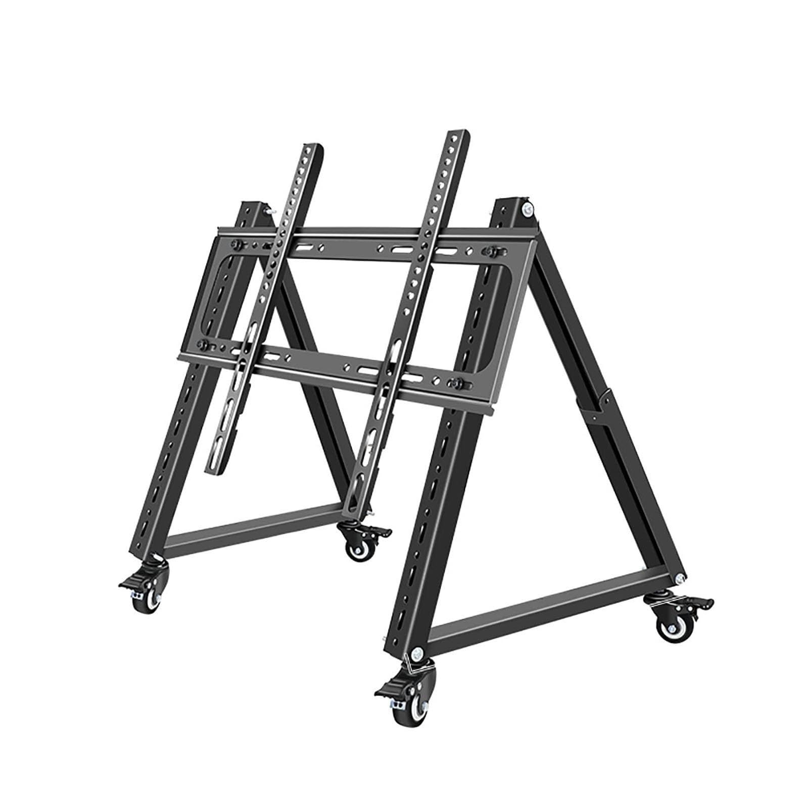 TABOJS Soporte rodante para TV con Ruedas Altura Ajustable para televisores de 3270 Pulgadas Ángulo de visión de 40°70° TV móvil para Pantallas Planas y Curvas de Perfil bajo.