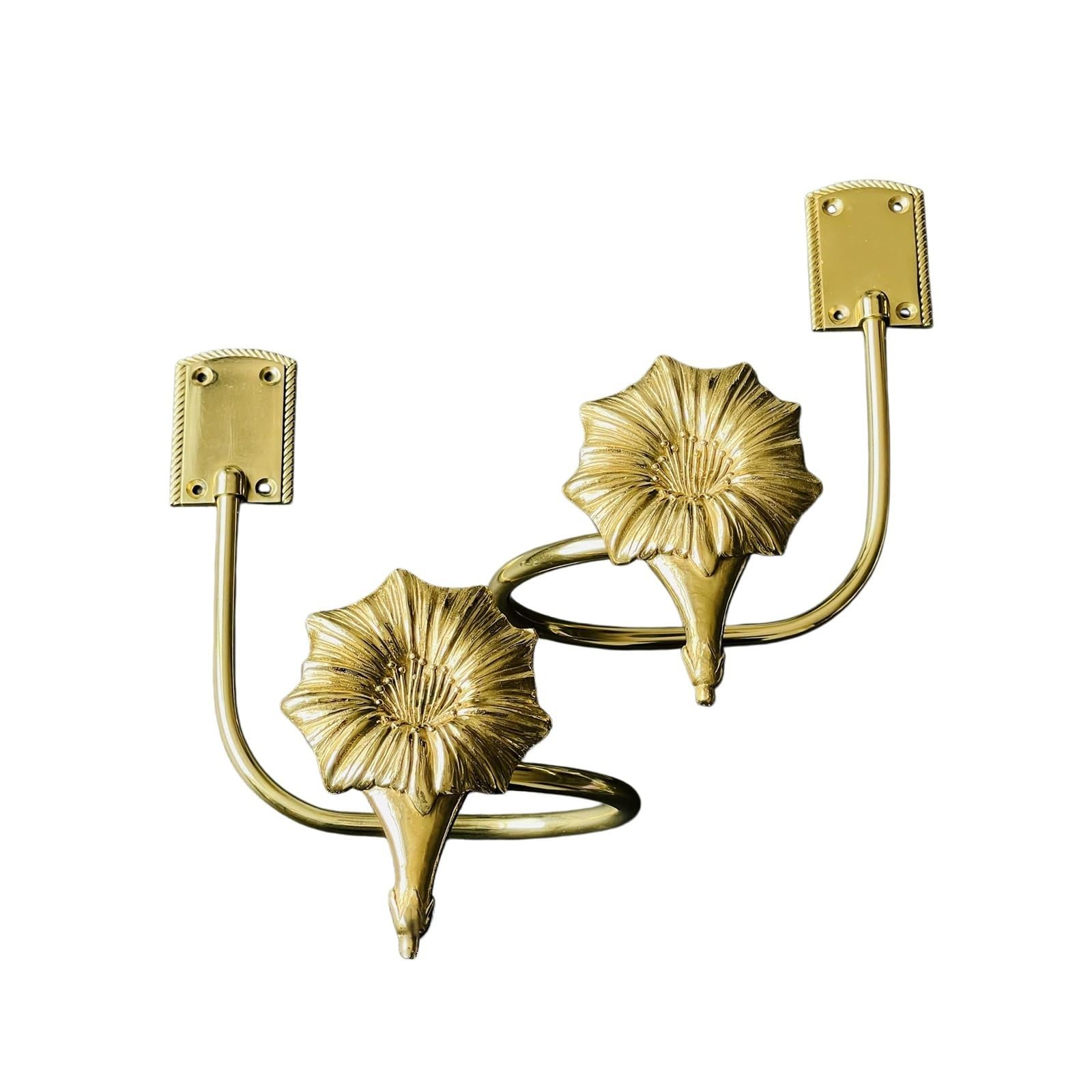 Curtain Holdbacks 2 Pack, Curtain Tiebacks Wall Mounted Curtain Hooks Holders for Drapes