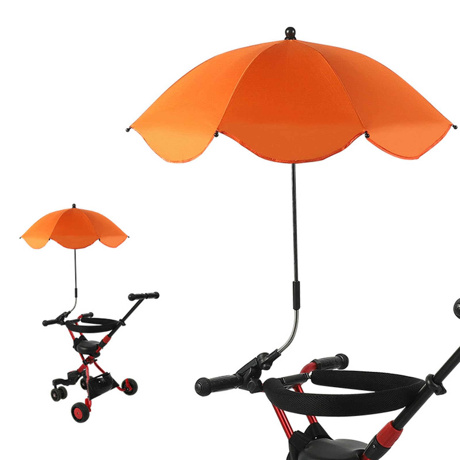 Kinderwagen Parasol, Universele Paraplu Met Klem, 360 Graden Verstelbare UV Bescherming Kinderwagen Zonnescherm, Waterdichte Paraplu For Trolley, Fiets, Rolstoel, Strandstoel (Color : Yellow, Size Kinderwagen Parasol, Universele Paraplu Met Klem, 360 Graden Verstelbare UV Bescherming Kinderwagen Zonnescherm, Waterdichte Paraplu For Trolley, Fiets, Rolstoel, Strandstoel (Color : Yellow, Size