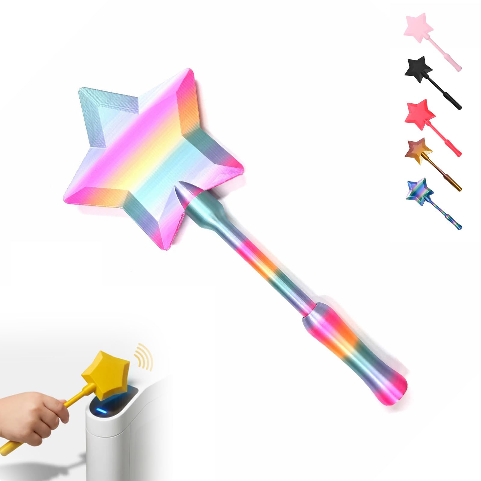 Credit Card Wand 3D Printed Tap-to-Pay Magic Wand for Contactless Payments - Perfect Credit Card Holder for Raves, Parties, Pranks, and Festivals (Colorful1)