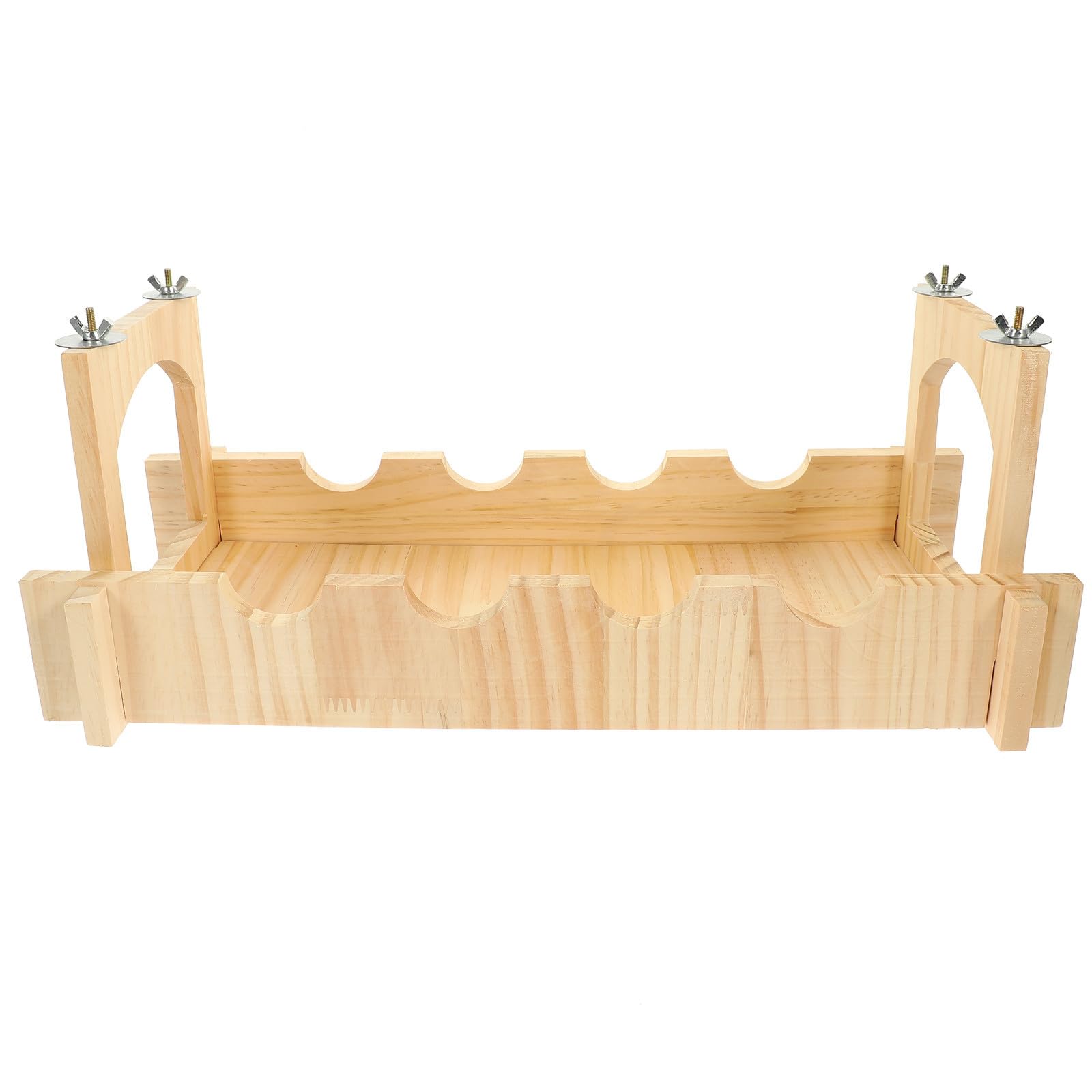 Generisch Haustierbrücke aus Holz für kleine Tiere, leichte Hängebrücke mit kreativer Form, geeignet für Chinchillas und Hamster im Käfig