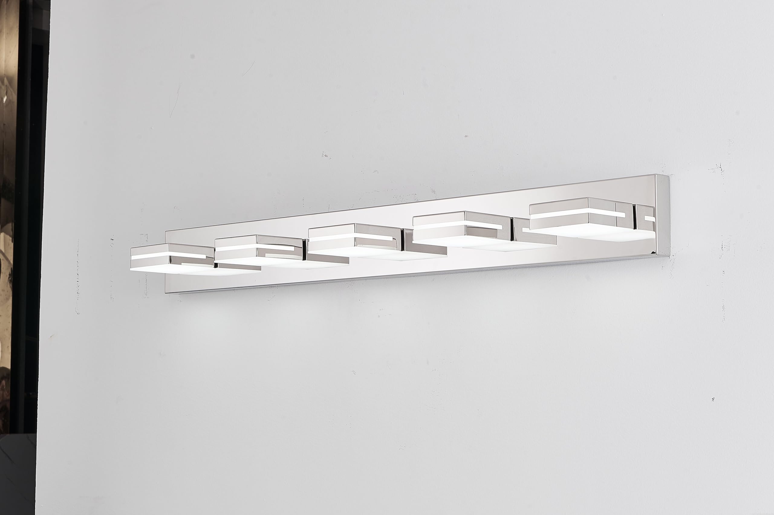 VDOQTLJT Modern LED Light 5-Lights Wall Sconce for Bathroom and Mirror Energy-Efficient and Easy to Install