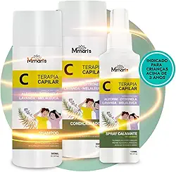 Kit Terapia Capilar Combate Piolhos e Lêndeas M Mari's