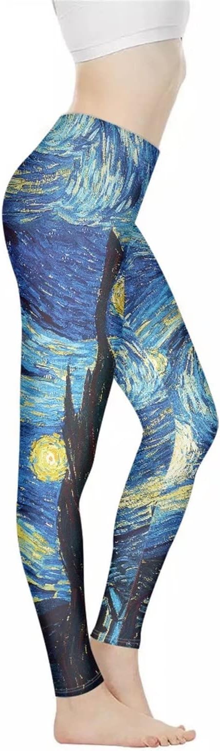 XhuibopWomen Yoga Pants Tummy Control Workout Leggings Stretch Fitness Tights Butt Lifting